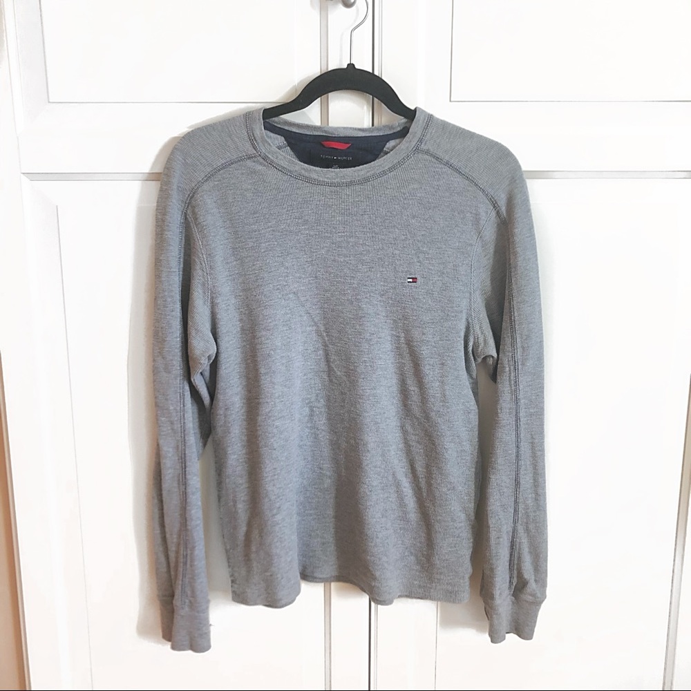 TOMMY HILFIGER Classic Long Sleeve Top Grey
